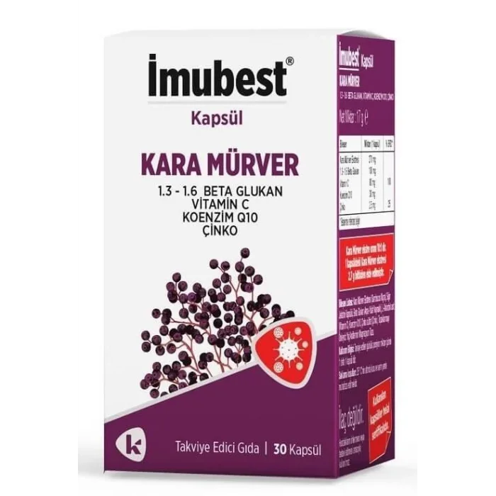 İmubest Kara Mürver Ekstresi 30 Kapsül
