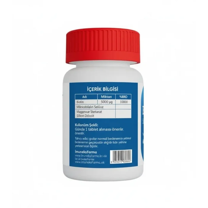 İmuneks Farma Biotin 5000 mg 60 Tablet