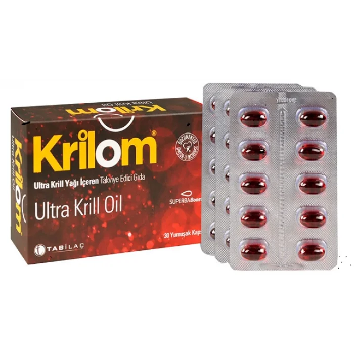 Krilom Ultra Krill Oil Takviye Edici Gıda 30 Yumuşak Kapsül