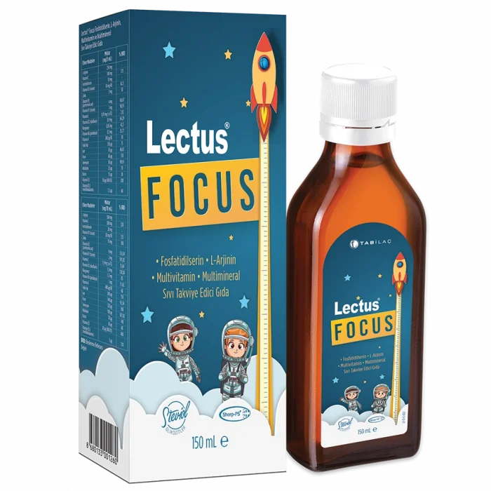 Lectus Focus 150 ml Fosfatidilserin L-Arjinin Multivitamin Multimineral Şurup
