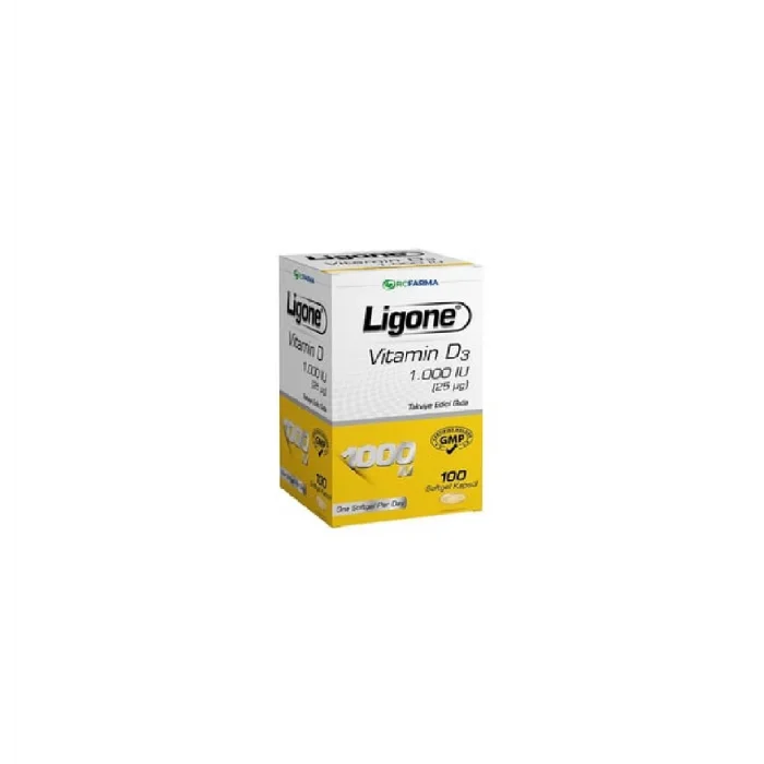 Ligone Vitamin D3 1000 IU Softgel 100 Kapsül