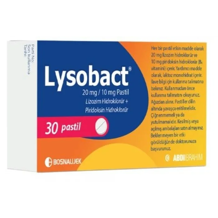 Lysobact Pastil 30 Adet