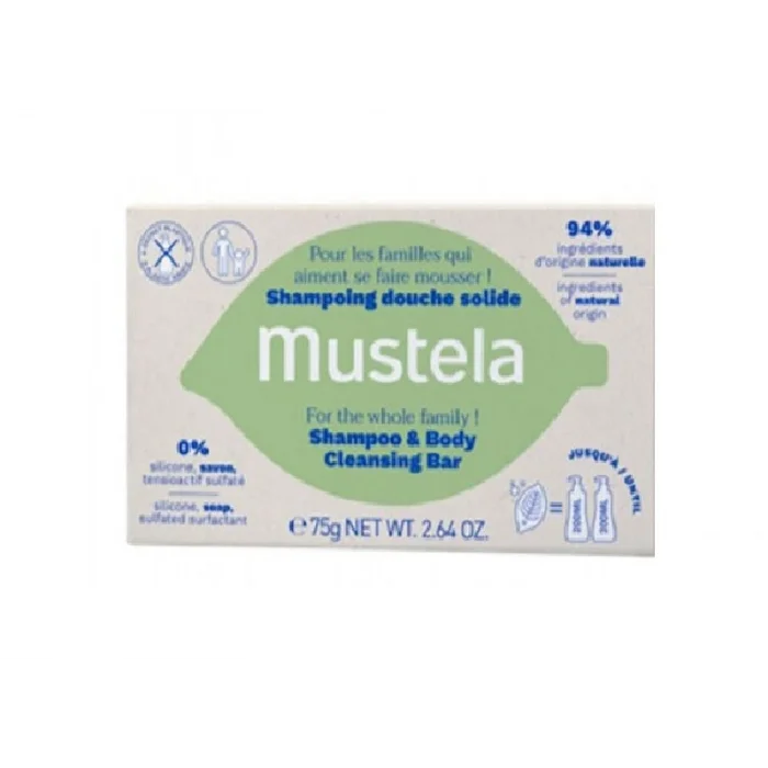 Mustela Shampoo Body Cleansing Bar 75 g