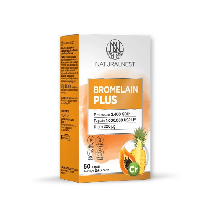Naturalnest Bromelain Plus 60 Kapsül