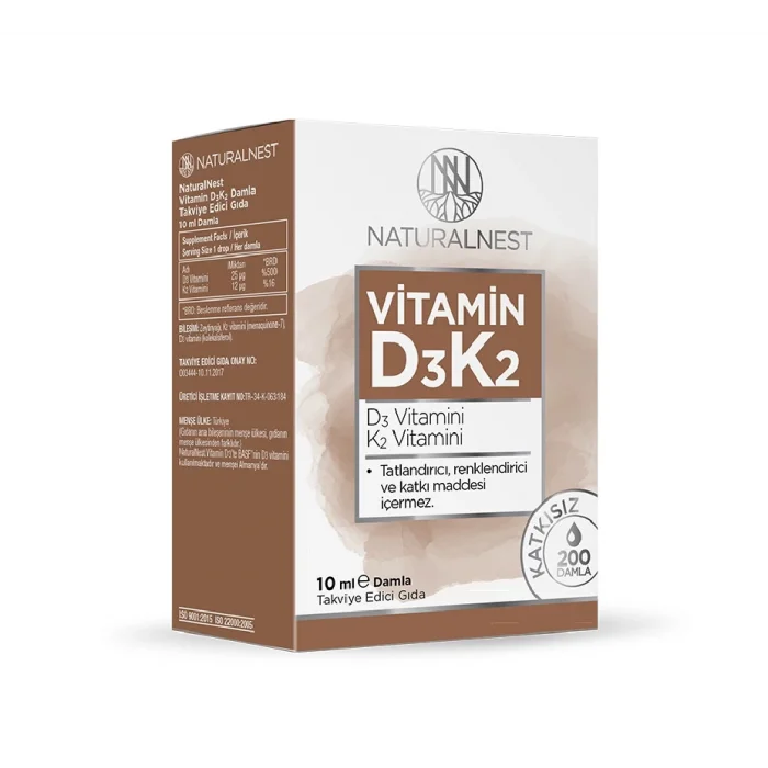 Naturalnest Vitamin D3K2 Damla 10 ml