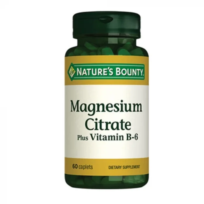 Natures Bounty Magnesium Citrate with Vitamin B6 60 Tablet