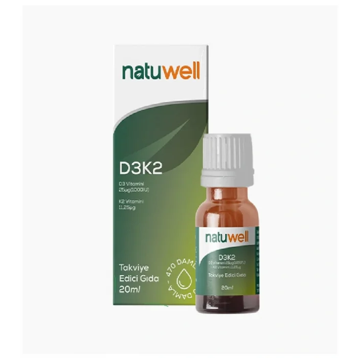 Natuwell Vitamin D3K2 Damla 20 ml