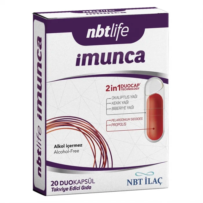 Nbt Life İmunca Takviye Edici Gıda 20 Kapsül