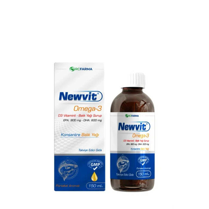 Newvit Omega-3 D3 Vitaminli Şurup 150 ml Yeni Ambalaj