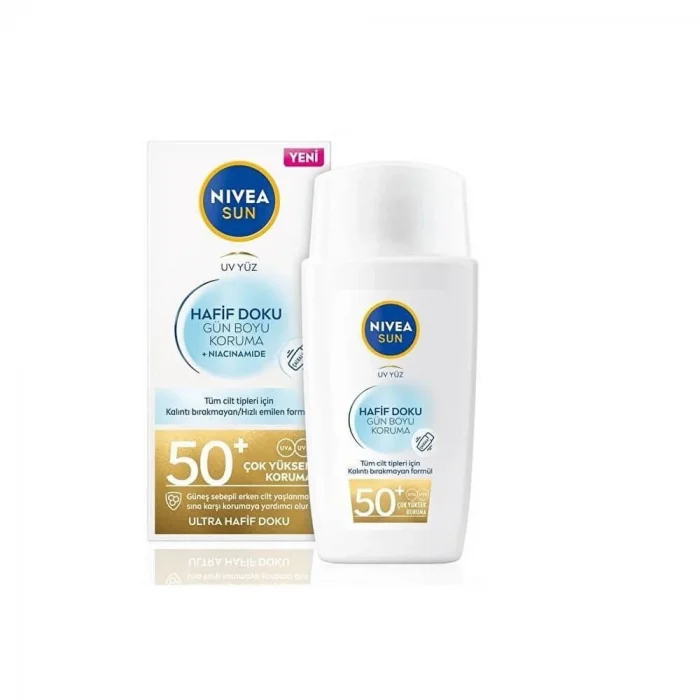 Nivea Sun Spf50+ Hafif Doku Güneş Koruyucu Krem 40 ml