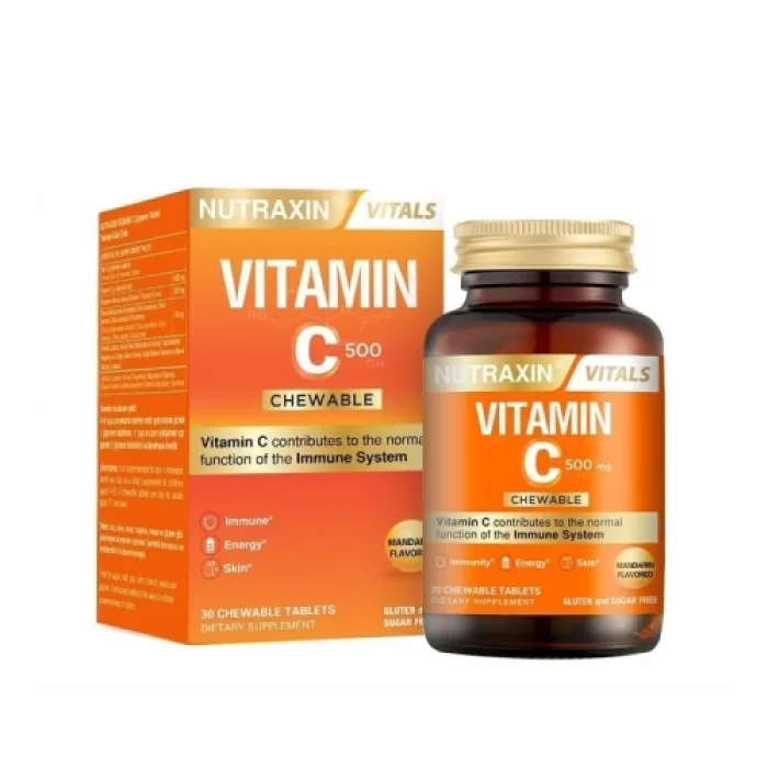 Nutraxin 500 mg Vitamin C Takviye Edici Gıda 30 Tablet