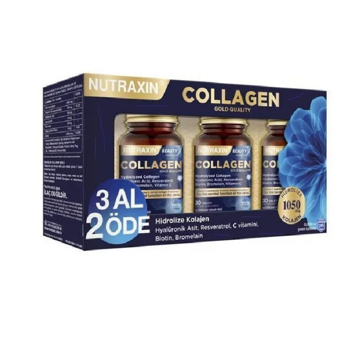 Nutraxin Beauty Gold Collagen 30 Tablet 3 Al 2 Öde