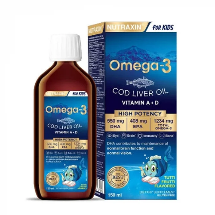 Nutraxin Omega3 Balık Yağı 150 Ml Tutti Frutti