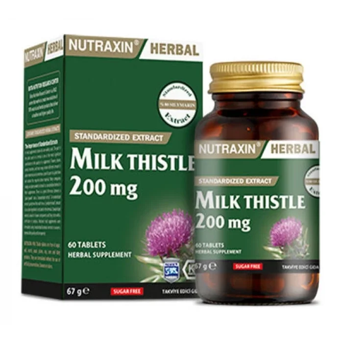 Nutraxin Milk Thistle 200mg 60 Tablet