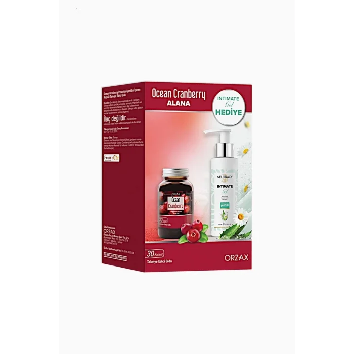 Ocean Cranberry Turna Yemişi Ekstresi 30 Kapsül + Neutracy İntim Jel 100 ml Hediyeli