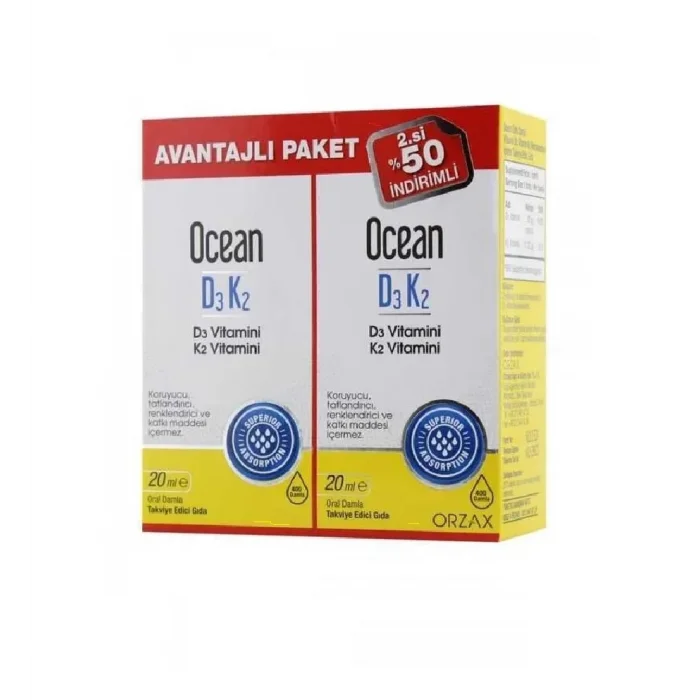 Ocean D3K2 2li Paket 20 ml Damla