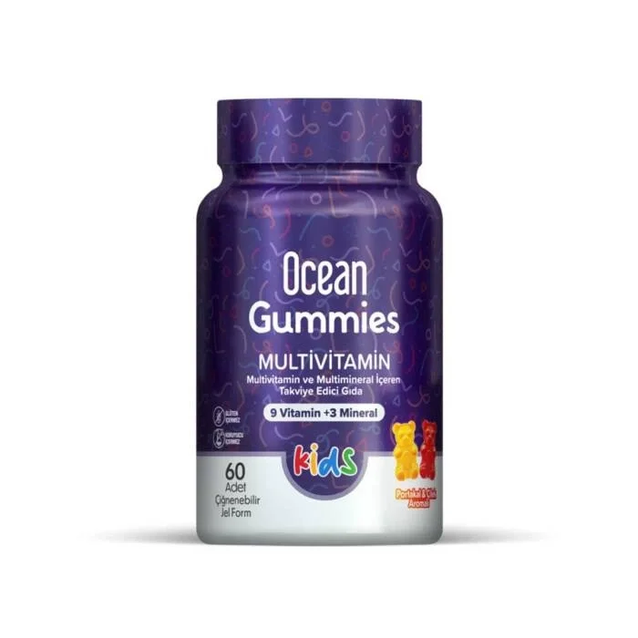 Ocean Kids Gummies Multivitamin 60 Çiğnenebilir Jel Form