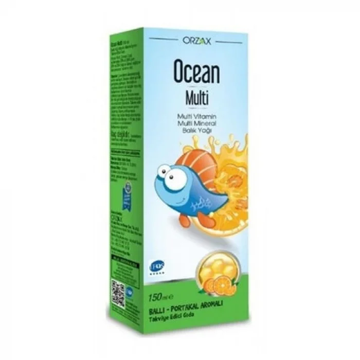 Orzax 150 ml Ocean Multi Ballı Portakal Aromalı Şurup