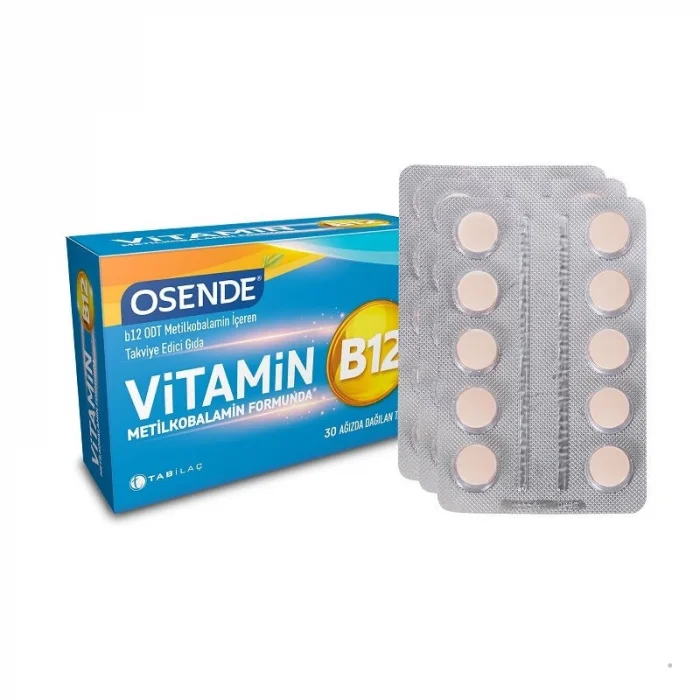 Osende Vitamin B12 30 Ağızda Dağılan Tablet