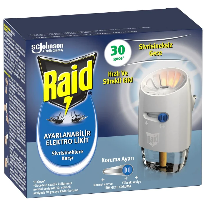 Raid Ayarlanabilir Elektrolikit 30 Gece