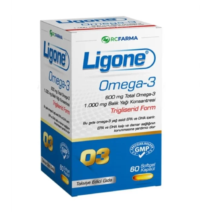 RC Farma Ligone Omega 3 60 Yumuşak Kapsül