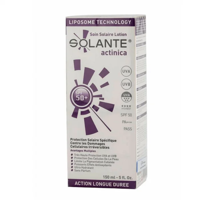 Solante Actinica 150 ml SPF50+ Hassas Ciltler İçin Güneş Koruyucu Losyon