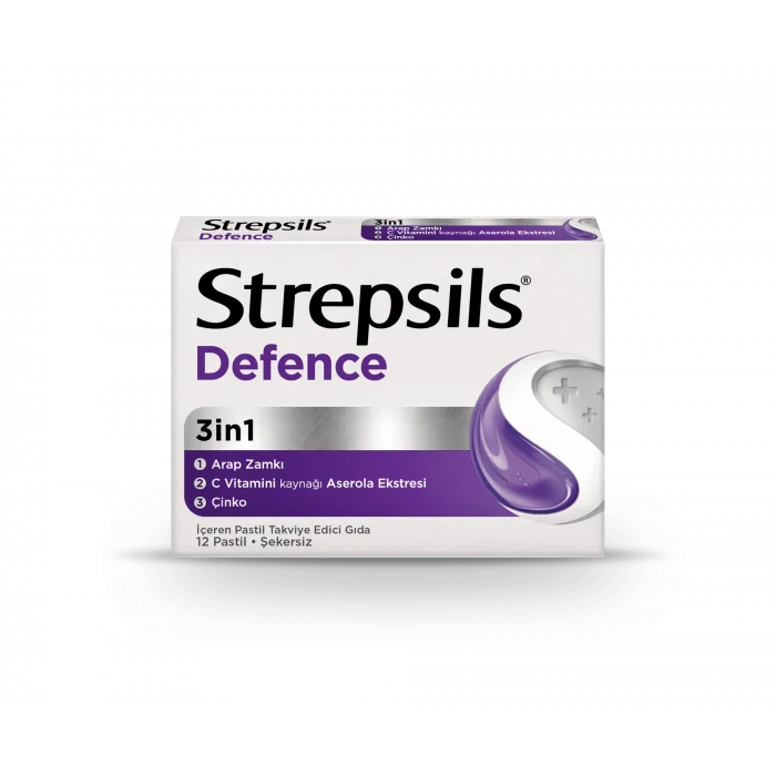 Strepsils Defence Takviye Edici Gıda 12 Pastil