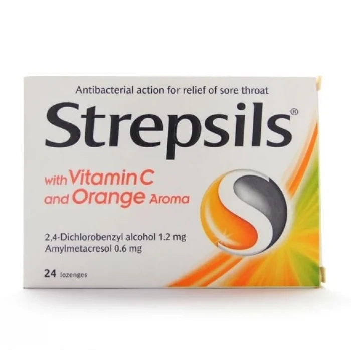 Strepsils C Vitaminli Portakal Aromalı 24 Pastil