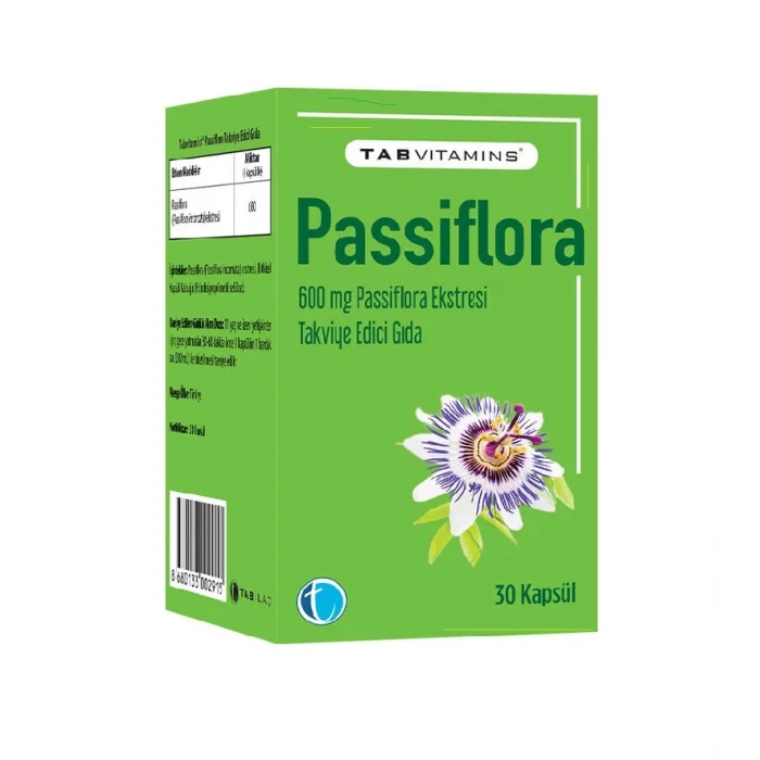 Tabvitamins Passiflora 30 Kapsül