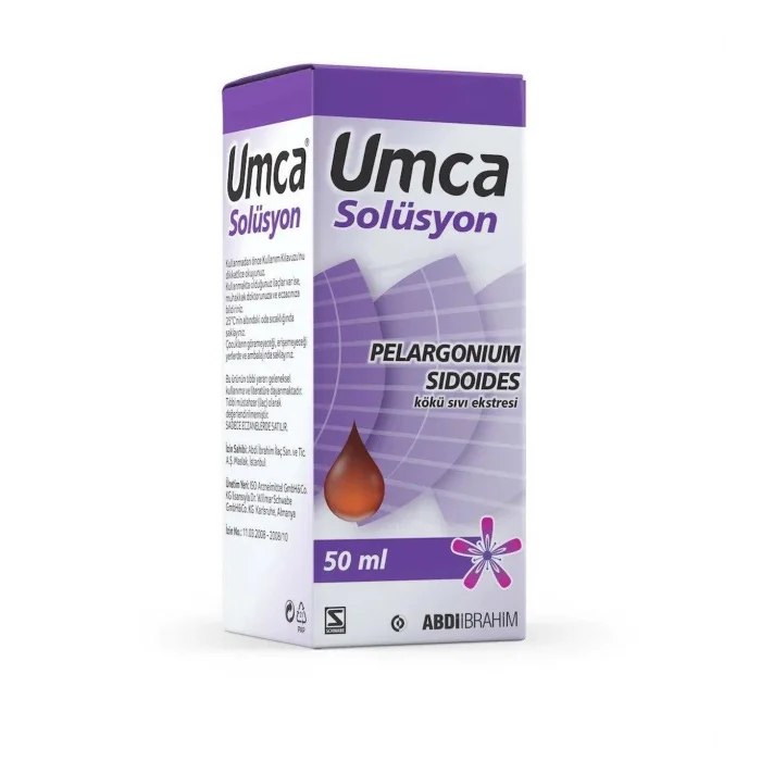 Um-ca Solüsyon Damla 50 ml Pelargonium Sidoides Kökü Sıvı Ekstresi