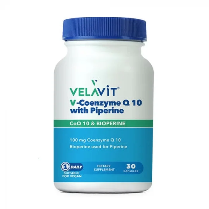 Velavit Coenzym Q10 with Piperine 30 Kapsül