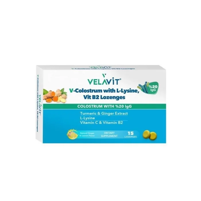 Velavit V-Colostrum with L-Lysine 15li Pastil