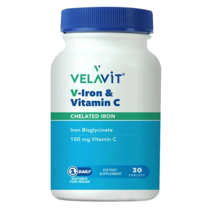 Velavit V-Iron & Vitamin C 30 Tablet