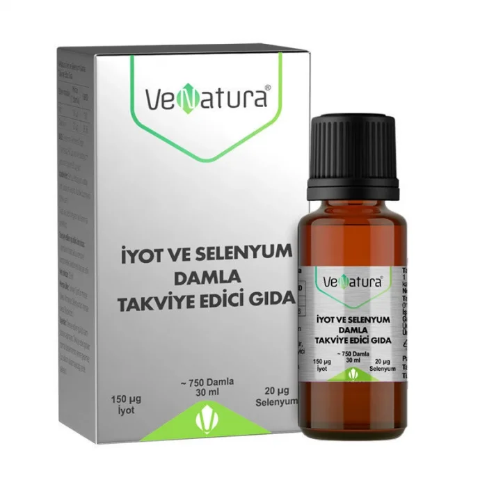 Venatura İyot ve Selenyum Damla Takviye Edici Gıda 30 ml