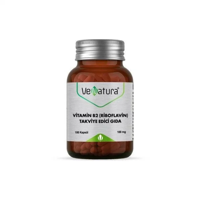 VeNatura Vitamin B2 (Riboflavin) Takviye Edici Gıda 100 kapsül