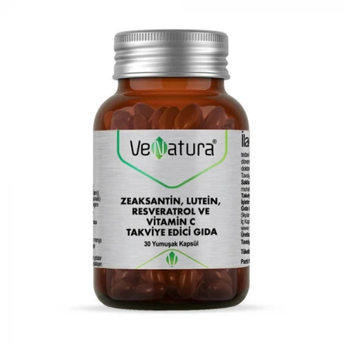 VeNatura Zeaksantin, Lutein, Resveratrol ve Vitamin C 30 Kapsül