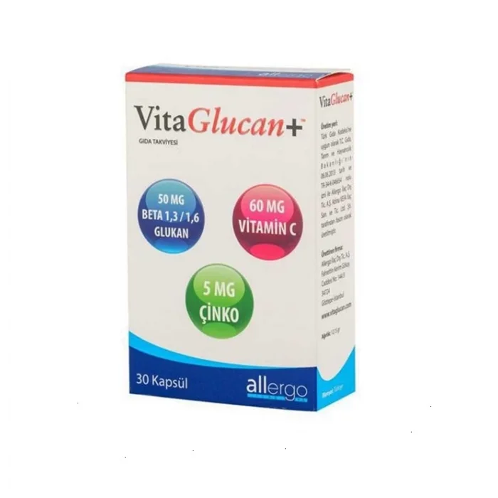 Vitaglucan Beta Glukan Vitamin C Çinko 30 Kapsül