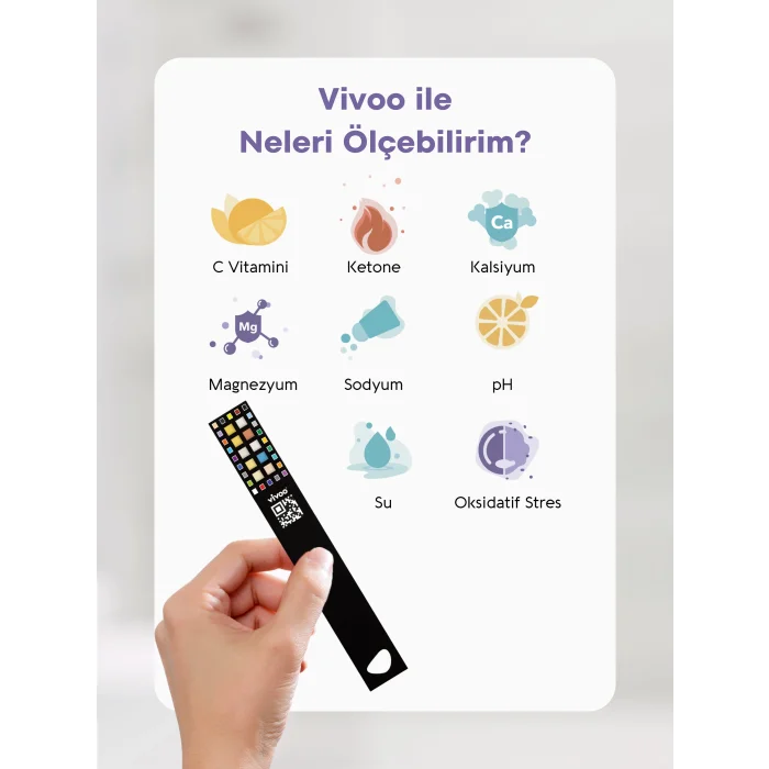Vivoo Wellness ve Vitamin Testi (İdrar Testi) – Tek Kullanımlık