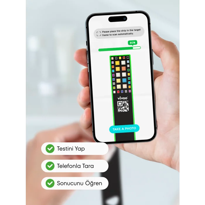 Vivoo Wellness ve Vitamin Testi (İdrar Testi) – Tek Kullanımlık