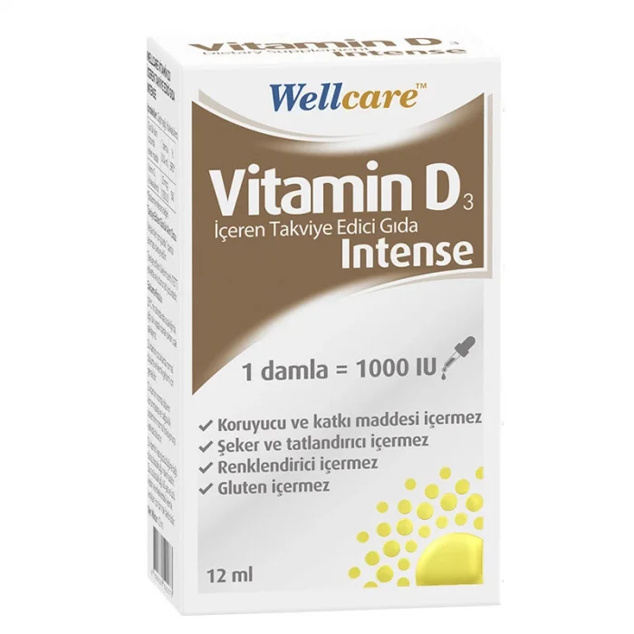 Wellcare Vitamin D3 İntense 1000 IU Damla 12 ml