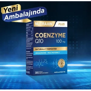 Nutraxin Koenzim Q10 100 Mg Takviye Edici Gıda 30 Yumuşak Kapsül - Coenzym, Coq10
