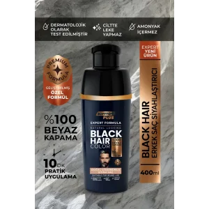 Softto Plus Expert Men Black Hair Color – Siyah 10 dakikada Etkili / Geliştirilmiş Formül / Doğal Görünüm