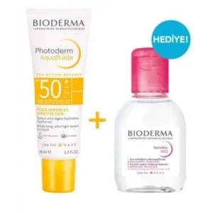 Bioderma Photoderm SPF50+ 40 ml Aquafluide ve H2O 100 ml Sensibio
