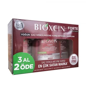 Bioxcin Forte 3 Al 2 Öde Saç Dökülmesine Karşı Şampuan 3x300ml