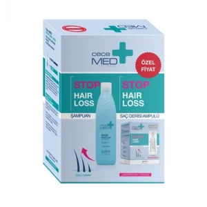 CeceMed Saç Dökülme Seti CeceMed Stop Hair Loss Şampuan 300 ml + CeceMed Stop Hair Loss Scalp Ampul