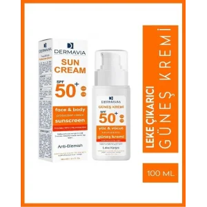 Dermavia SPF50+ 100 ml Lekeli Karşıtı Güneş Kremi