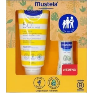 Mustela Güneş Losyonu SPF50 200 ml + Mustela Hydra Bebe 100 ml
