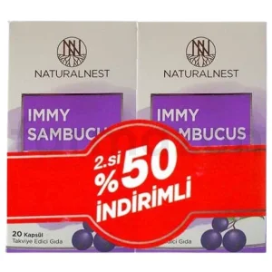 Naturalnest İmmy Sambucus 2x20 Kapsül- İkincisi %50 İndirimli