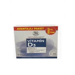 NaturalNest Vitamin D3 1000 IU 3x10 ml Sprey