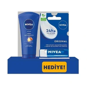 NIVEA YOĞUN MEMLENDİRME EL KREMİ 75ML+ DUDAK BAKIM KREMİ LPSTCK HEDİYE